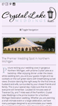 Mobile Screenshot of crystallakeweddings.com