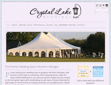 Tablet Screenshot of crystallakeweddings.com